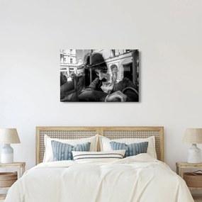 Tablou - Charles Chaplin la Praga (90x60 cm)