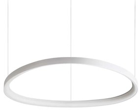 Lustra LED suspendata design circular Gemini sp d081 dali/push alb