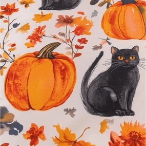 Lenjerie de pat din microfibra CATS AND PUMPKINS colorate Dimensiune lenjerie de pat: 70 x 90 cm | 140 x 200 cm