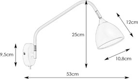 Markslöjd 106081 - Aplică perete VALENCIA 1xGU10/6W/230V