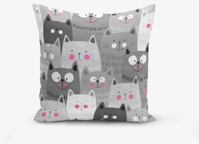 Față de pernă cu amestec de bumbac Minimalist Cushion Covers Catty, 45 x 45 cm