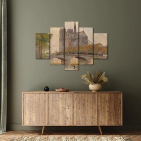 Tablou - Robert William Vonnoh, Notre Dame de Paris, reproducere (150x105 cm)