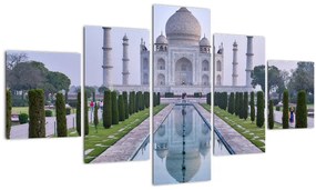 Tablou - Taj Mahal în răsăsrit de soare (125x70 cm), în 40 de alte dimensiuni noi