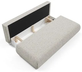 Canapea extensibilă PRATO, 3 locuri, cu spațiu de depozitare, bej