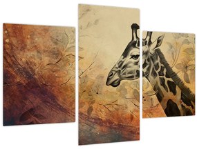 Tablou - Girafă, pictură (90x60 cm)