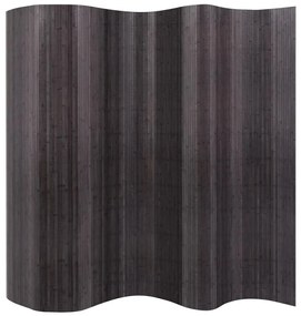 Paravan de camera din bambus, gri, 250 x 165 cm Gri, 250 x 165 cm, 1