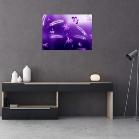 Tablou - Lunca cu fluturi (70x50 cm)