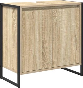 vidaXL Dulap de Baie cu ușă Sonoma 60 x 30 x 60 cm Lemn compozit
