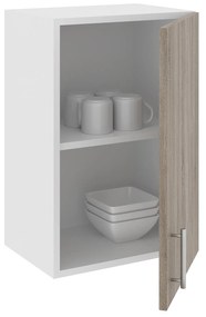 Corp Superior Karo, 1 Usa, Stejar Sonoma Inchis/Alb, 40 x 30 x 60 cm