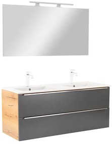 Mobilier complet de baie Vario Trim 120 stejar-antracit