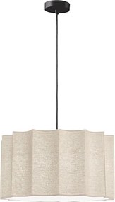 Lampă suspendată pe cablu WAVY 1xE27/14W/230V bej