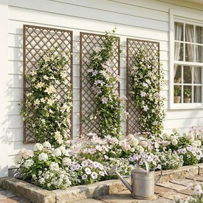 Outsunny arcade pentru trandafiri, pergole robuste pentru nunți, flori cățărătoare | Aosom Romania