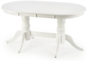 Set masa extensibila Joseph L150-190 cm + 4 scaune Barock gri/alb