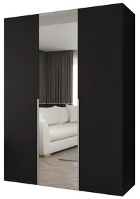 Dulap de haine 150 cm Alice 2 (Negru + Cașmir). 1126163