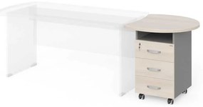 Sertare Manager 76 x 64 cm, salcâm deschis / gri