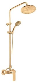 Set de duș RAV Slezák NL182.5/7ZK cu baterie NIL, auriu periat