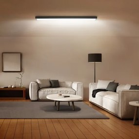 Plafonieră LED pentru baie FRAME LED/50W/230V 120x30 cm IP44 negru Brilagi