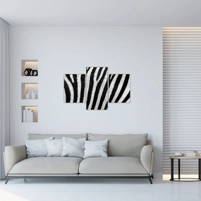 Tablou cu piele de zebră (90x60 cm)