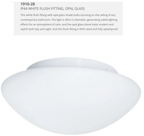 Aplica de perete / tavan pentru baie IP44 Discs 28cm 1910-28 SRT