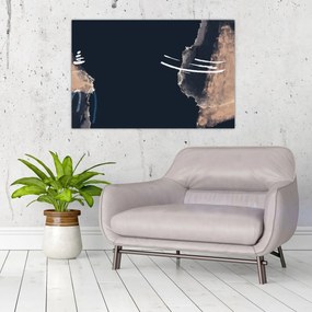 Tablou - Abstracție albastru închis (90x60 cm)
