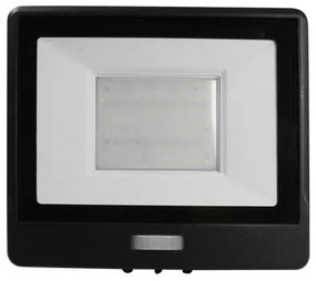 Proiector LED cu senzor LED/50W/230V 6500K IP65 negru