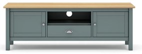 Comodă TV verde prăfuit din lemn de pin 158x53x40 cm Misti – Marckeric