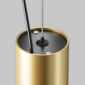 Pendul LED iluminat design tehnic Efir D-7,5cm 15W auriu