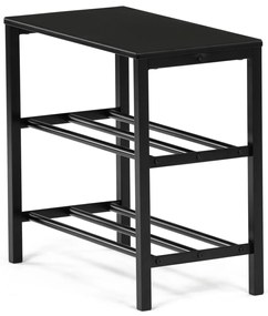 Botník 83168-42 BK, metal, negru