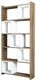 Raft Box - Walnut, White
