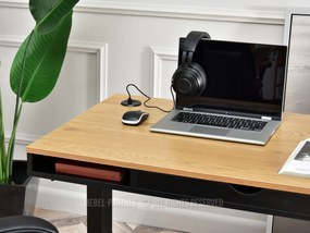 Masă PC Osto 120 (stejar negru + negru). 1109815