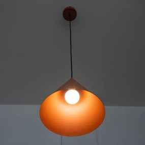 Pendul pe cablu ETNA II 1xE27/15W/230V Ø 25 cm portocaliu