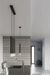 Lustră neagră din metal ø 8 cm Vittoria – Sollux