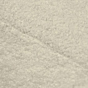 Fotoliu bean bag crem cu tapițerie din țesătură bouclé Seat Lounge – SLOWDOWN