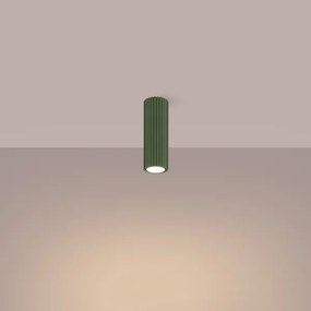 Spot Sollux SL.1607 KARBON 1xGU10/10W/230V 20 cm verde