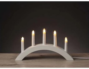 Sfeșnic de Crăciun 5xE10/15W/230V alb