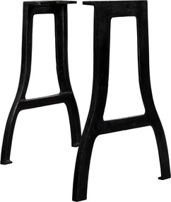 vidaXL Picioare masă de sufragerie 2 buc. cadru în formă de A, fontă