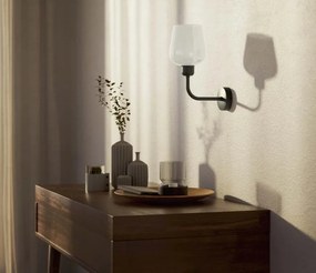 Aplica de perete design italian din alama si sticla Talis