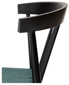 Scaun de dining negru/turcoaz Sava – DAN-FORM Denmark