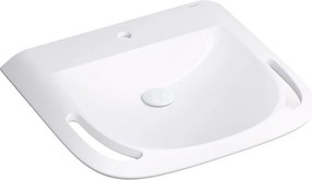 Lavoar suspendat Omnires Hold M+ compozit alb lucios 60x55 cm