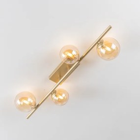 Lustră LED aplicată Brilagi MILLA 4xG9/3W/230V auriu