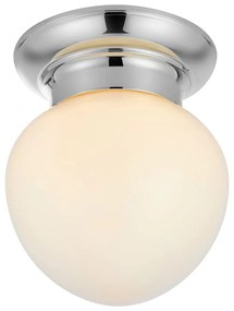 Plafonieră albă-argintie cu abajur din sticlă Ronda – Markslöjd