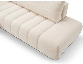 Canapea colțar extensibilă cu spațiu depozitare, model DESIO stânga, bej