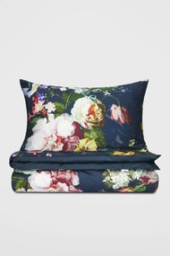 Lenjerie de pat Essenza Home Fleur bleumarin 140x200 cm