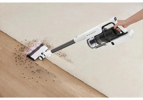Aspirator vertical Tineco A30S Plus, 160W, 20000 Pa, 140 m², 60 min, 1000 ml, Senzor iLoop, Tehnologie PureCyclone, LED, Alb/Gri