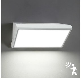 Aplică LED de exterior cu senzor Brilagi TRIANGLE LED/20W/230V alb IP65