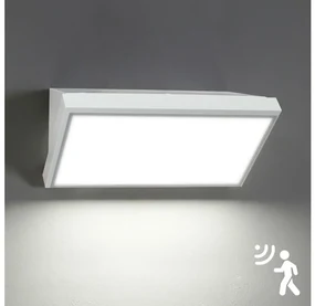 Aplică LED de exterior cu senzor Brilagi TRIANGLE LED/20W/230V alb IP65