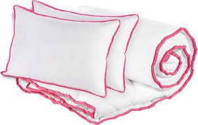 Set Alcam 2 buc perne microfibra 50x70 cm si pilota matlasata 180x200 cm