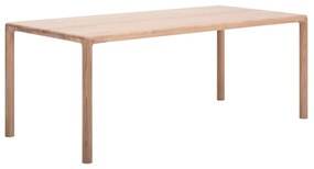 Masă de dining din lemn de stejar 90x200 cm Derven – Gazzda