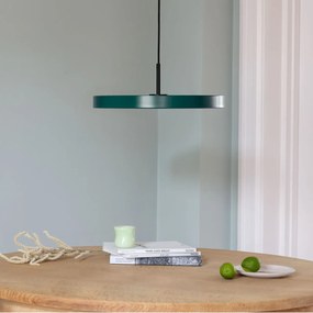 Lustra LED design scandinav Asteria mini - forest green/ auriu
