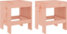 vidaXL Taburete de grădină, 2 buc., 40x36x45 cm, lemn masiv Douglas